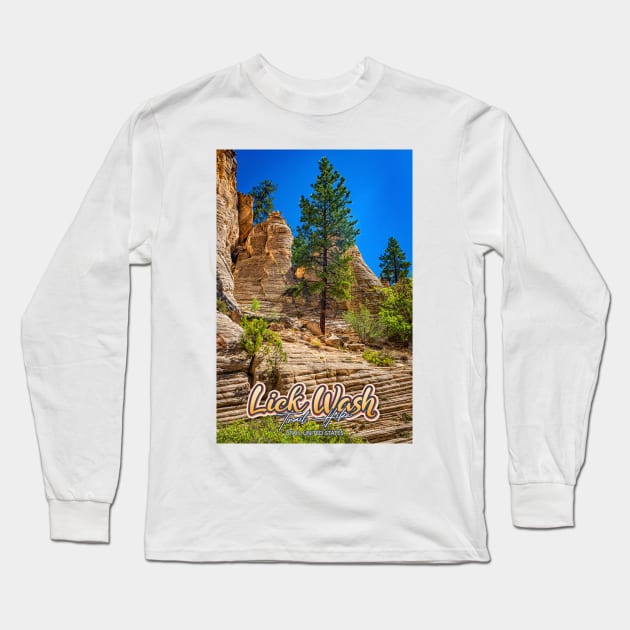 Lick Wash Trail Hike Long Sleeve T-Shirt by Gestalt Imagery